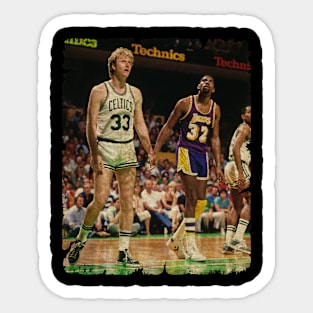 Magic Johnson vs Larry Bird, Made Their NBA Debuts Sticker